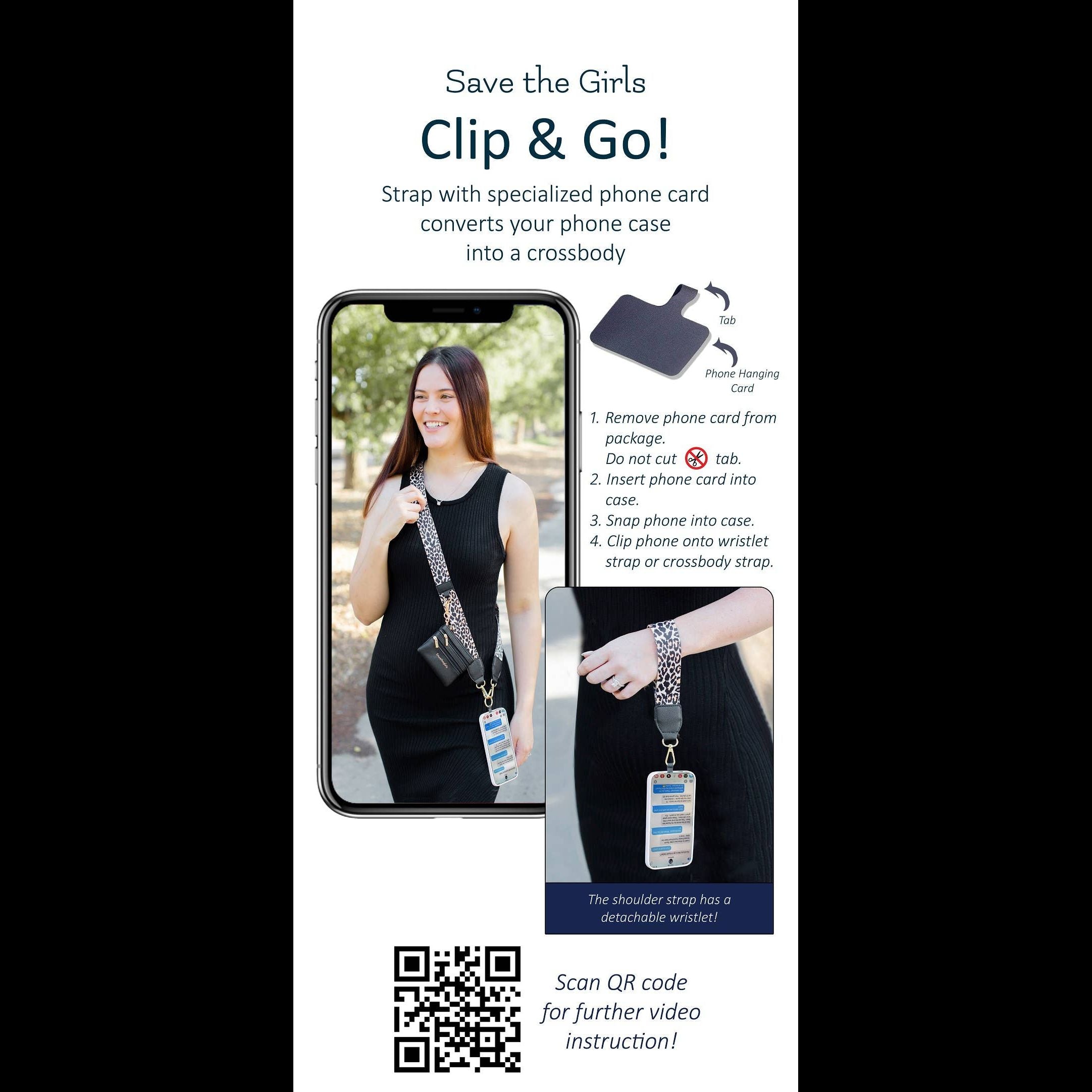 Clip And Go Strap For Phone Phone Strap With Zippered Pouch, With