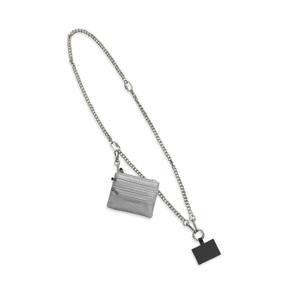 Clip & Go Crossbody Phone Accessory Silver Regular Chain