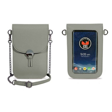 Colorado Touch Screen Crossbody Smartphone Bag: Light Gray