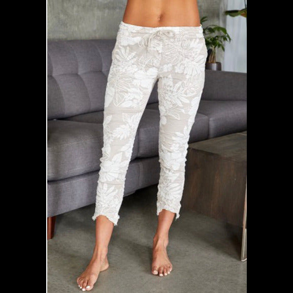 Lahaina Stroll Cropped Crinkle Joggers by Venti6