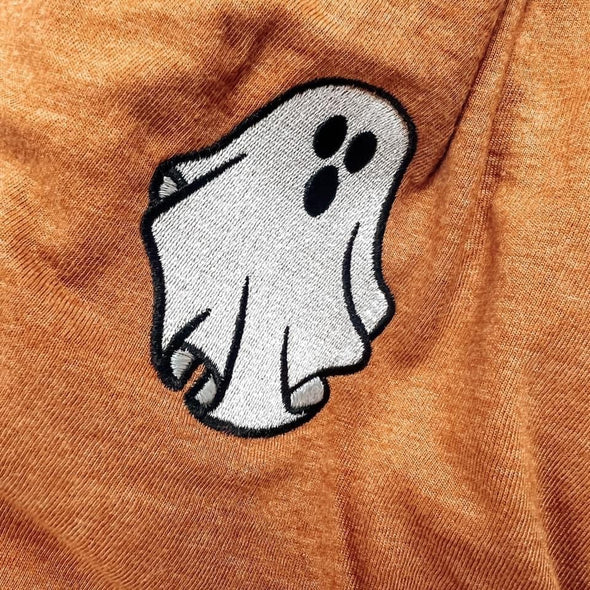 Ghost Stitch Embroidered Halloween Tee