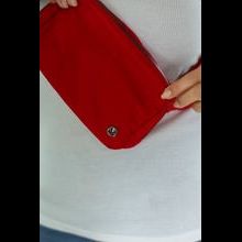 Bum Bag Nylon Crossbody Bag in Cardinal Red