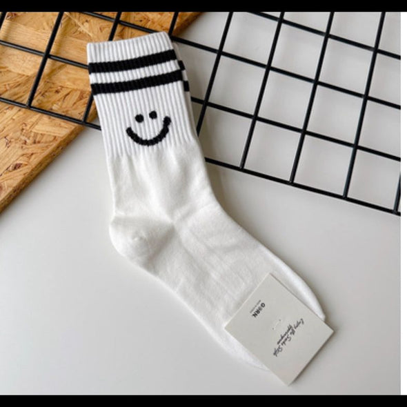 Happy Crew Socks in White