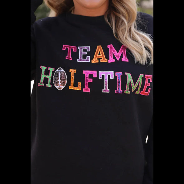 Team Halftime Sequin Patch Pullover