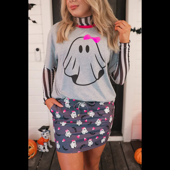 Gigi the Ghost Metallic Pullover