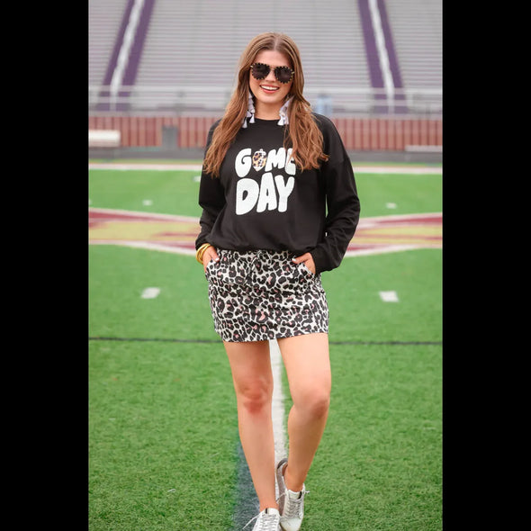 Gameday Leopard Football Sweatie