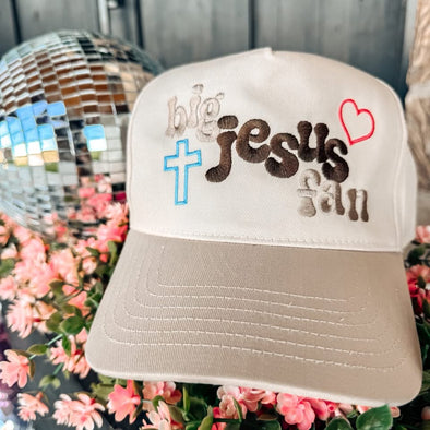 Big Jesus Fan Canvas Baseball Cap