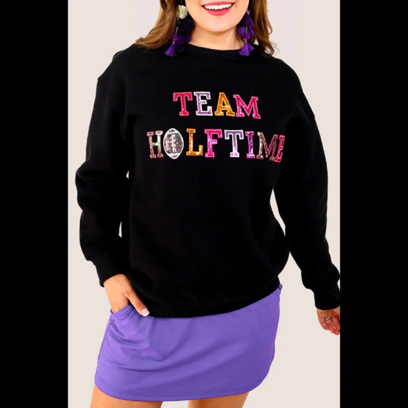 Team Halftime Sequin Patch Pullover
