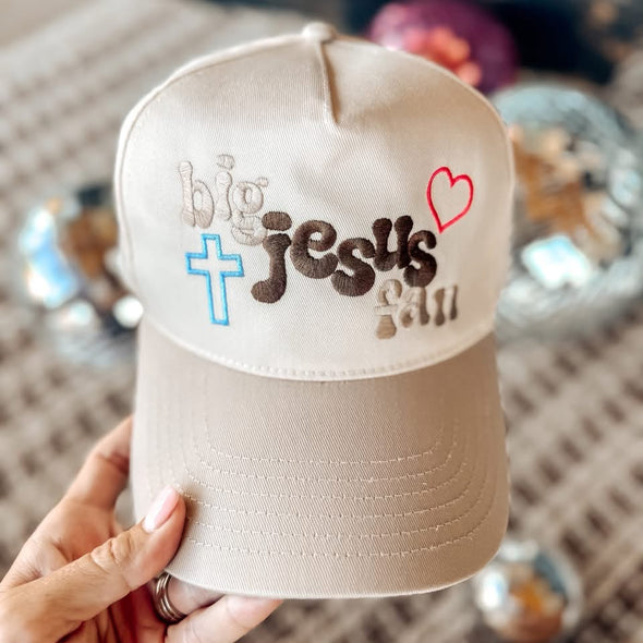 Big Jesus Fan Canvas Baseball Cap