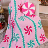 Pink Winter Mint Blanket