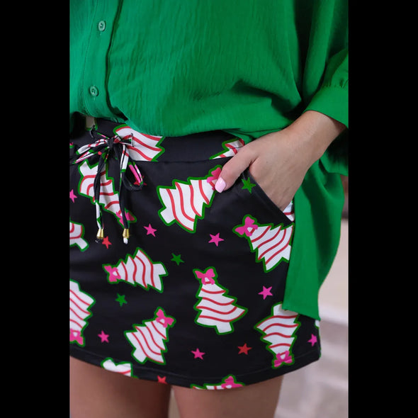 Bow Christmas Treat Skort