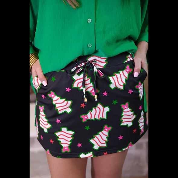 Bow Christmas Treat Skort