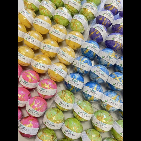Cash Inside Money Bath Bombs