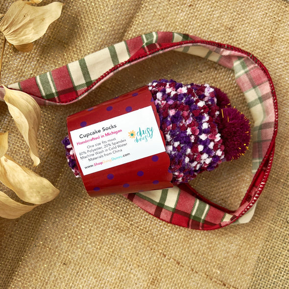 Cozy Cupcake Socks/Wine