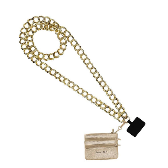 Clip & Go Double Phone Accessory  Link Chain Collection: Double Link Gold