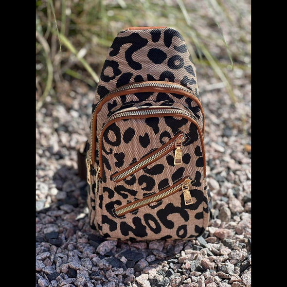 Fast Cat Leopard Sling Bag