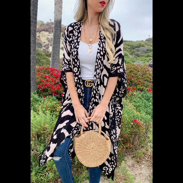 Zenzibar Animal Print Kimono