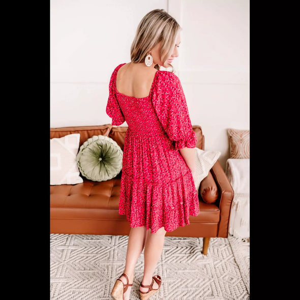Louisiana Saturday Night Dress in Country Red