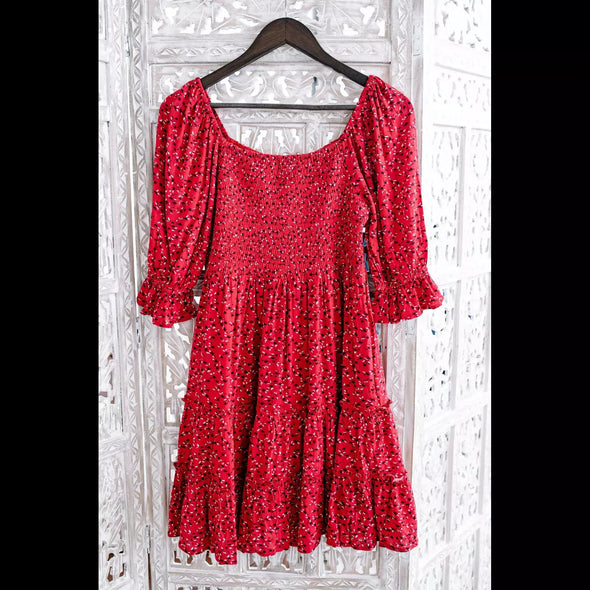 Louisiana Saturday Night Dress in Country Red